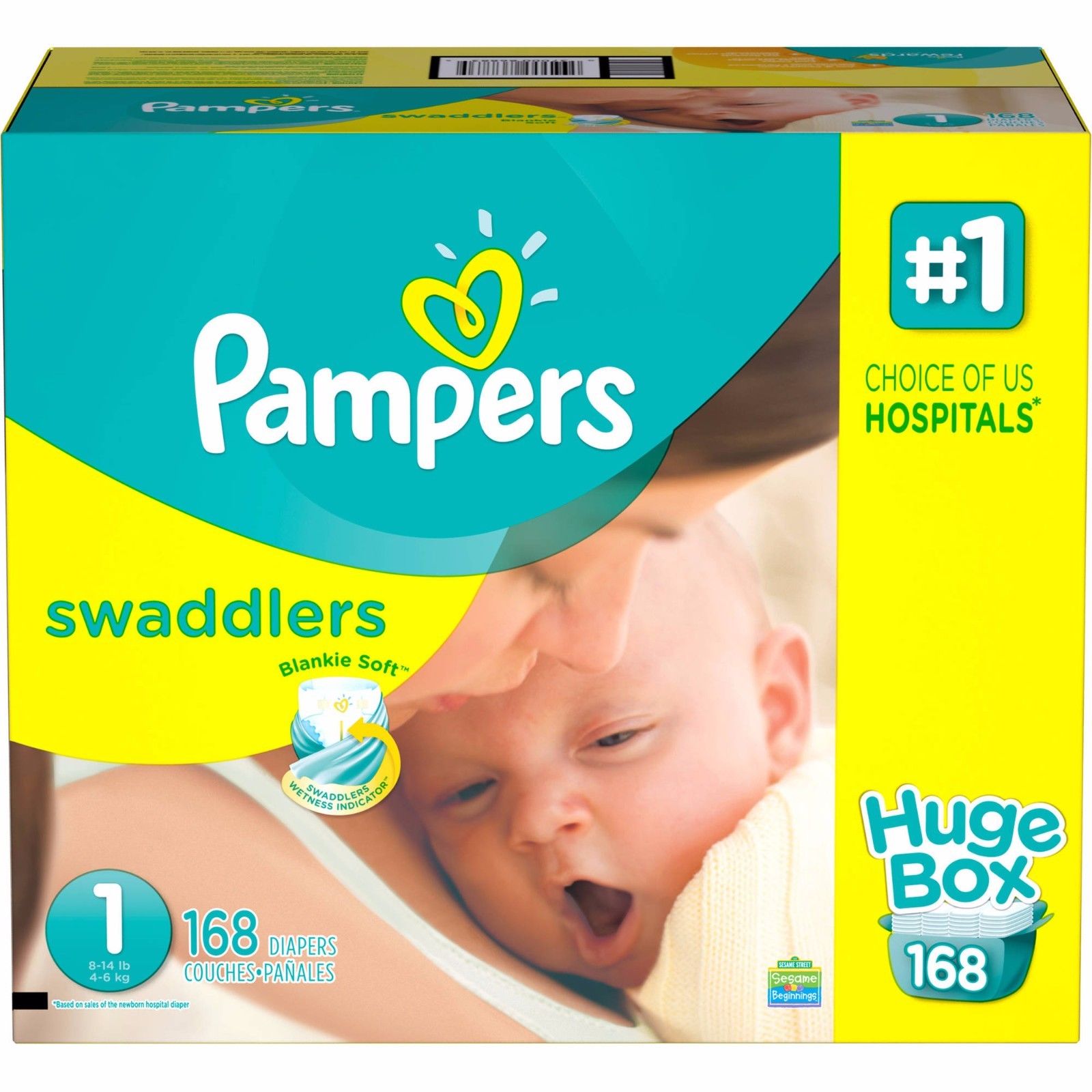 Pampers Swaddlers Diapers Huge Box Choose Size 1.2.3.4.5.6 Newborn free shipping eBay
